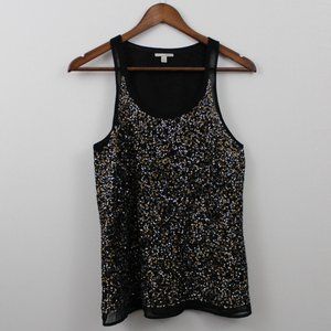 Halogen Copper & Silver Sequin Tank Top